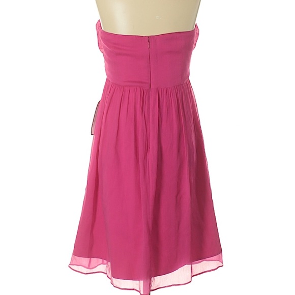 Sold** J Crew Silk Strapless Cocktail Dress - Picture 2 of 3